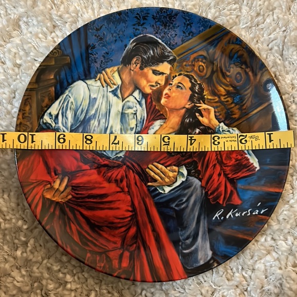 Rare Limited Edition Gone with the Wind Collector plate Scarlett & Rhett - Picture 5 of 8